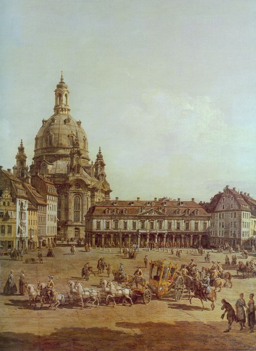 Dresden Neumarkt im 18. Jahrhundert. (Canaletto)