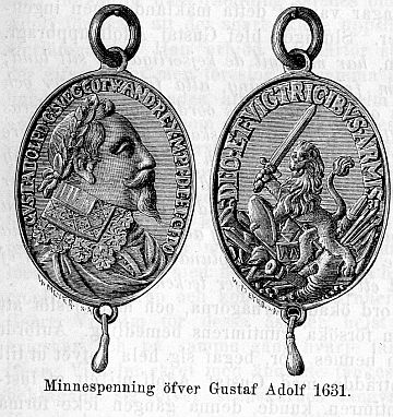 Minnespenning öfver Gustaf Adolf 1631.