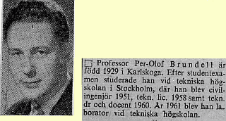 Professor Per-Olof Brundell.