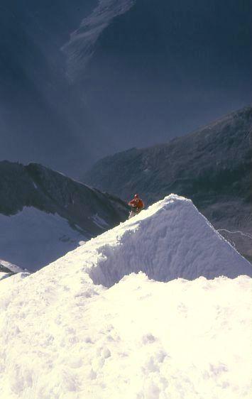 Descending the Weisshorn