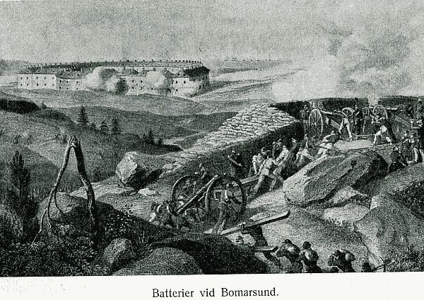 Batterier vid Bomarsund.