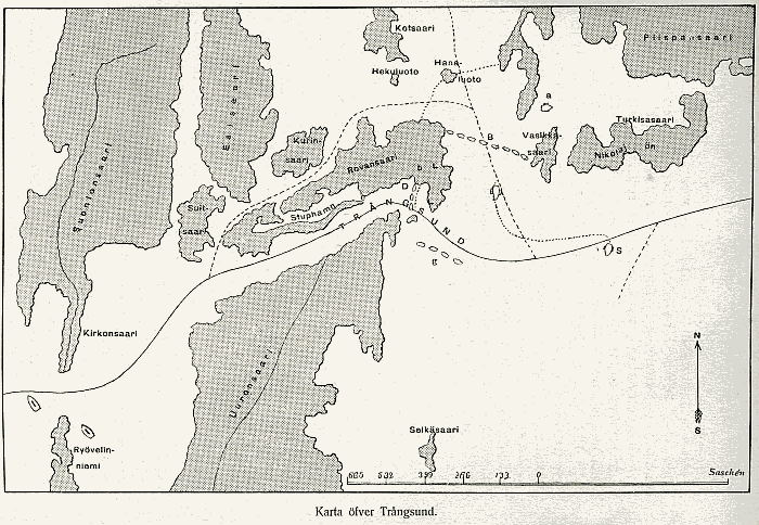 Karta öfver Trångsund.