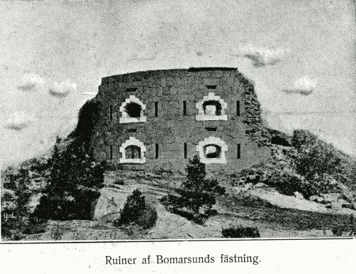 Ruiner af Bomarsunds fästning.