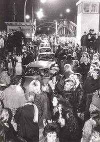 The fall of the Berlin Wall 1989.